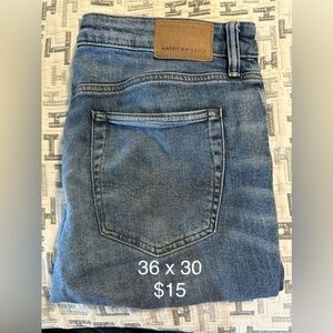 AE skinny jeans 36, 30